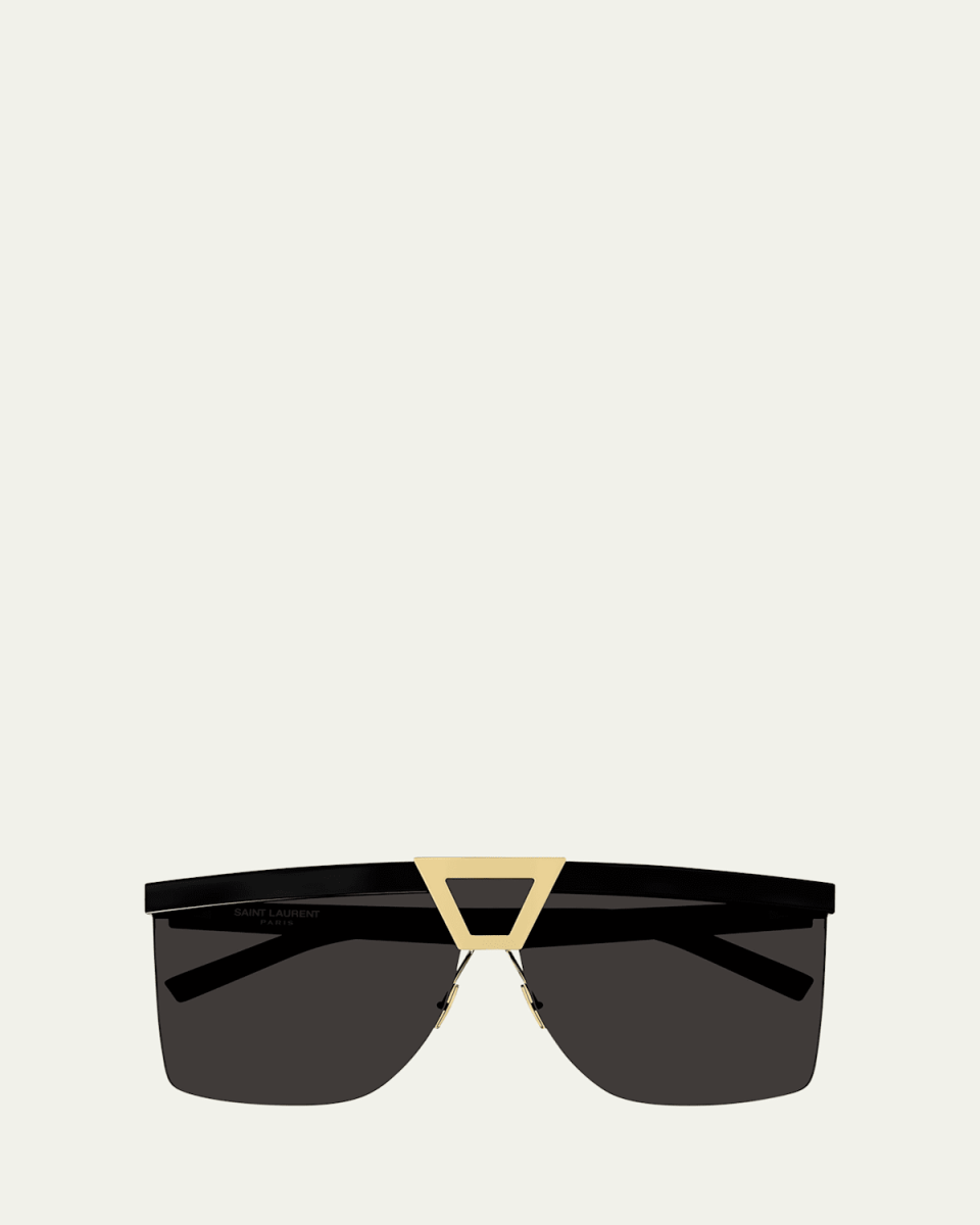Rimless Square Acetate Sunglasses